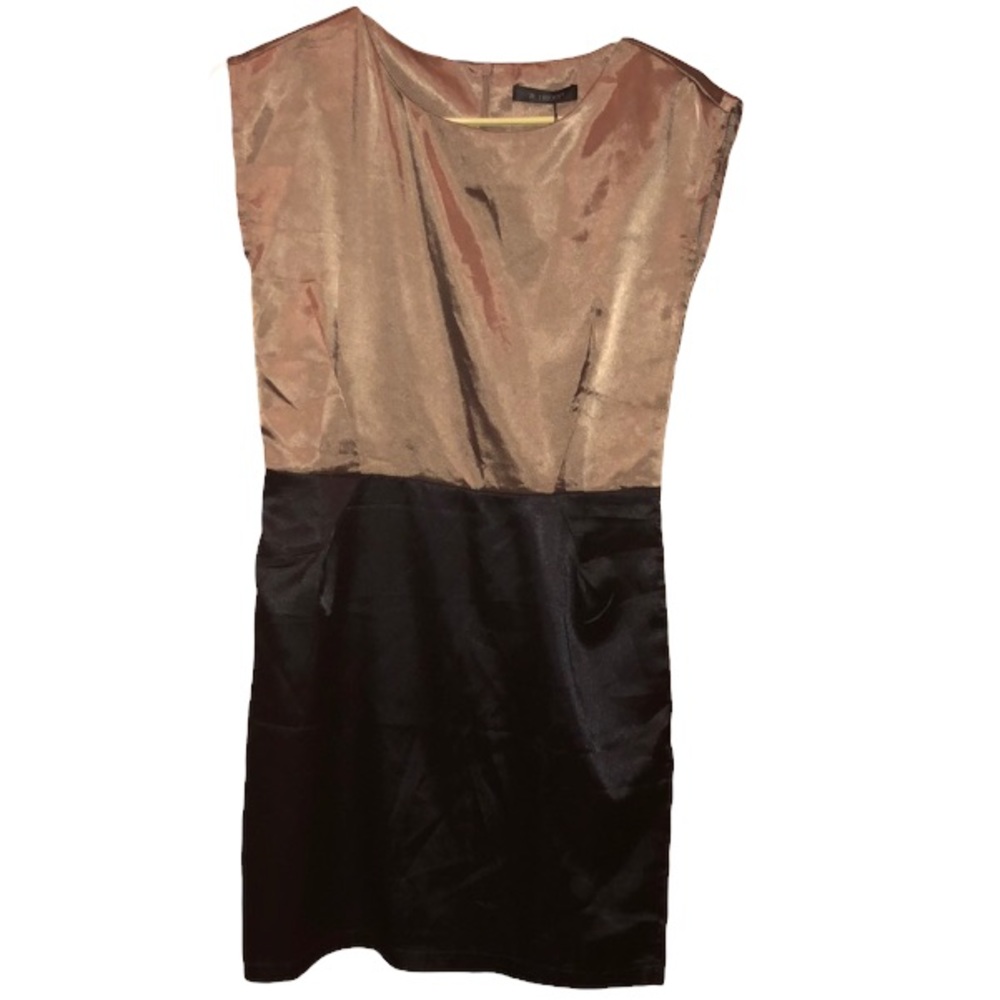🤩🥂Shiny bronze & black summer mini dress